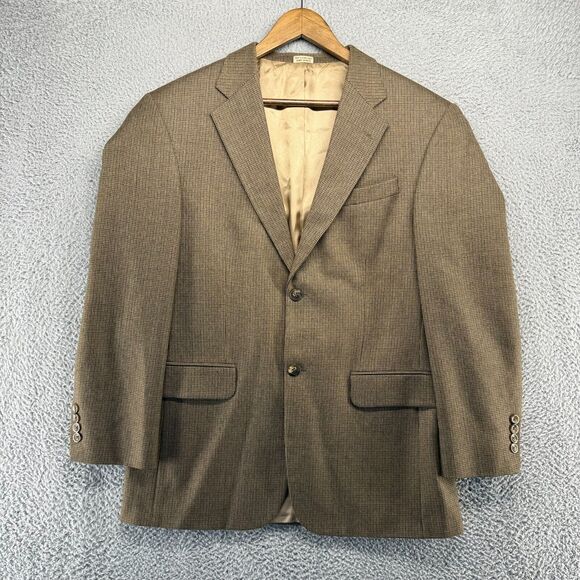 Oscar de la Renta Other - Oscar De La Renta Jacket Men's 40 Regular Brown Lambswool Sport Coat Two Button